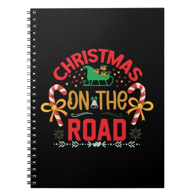 Caderno Espiral Natal De Natal Na Estrada (Frente)