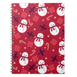 Caderno Espiral Natal de Snowman