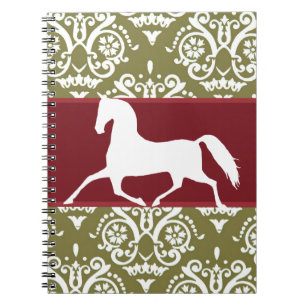 Caderno Espiral Natal de Trotting Horse