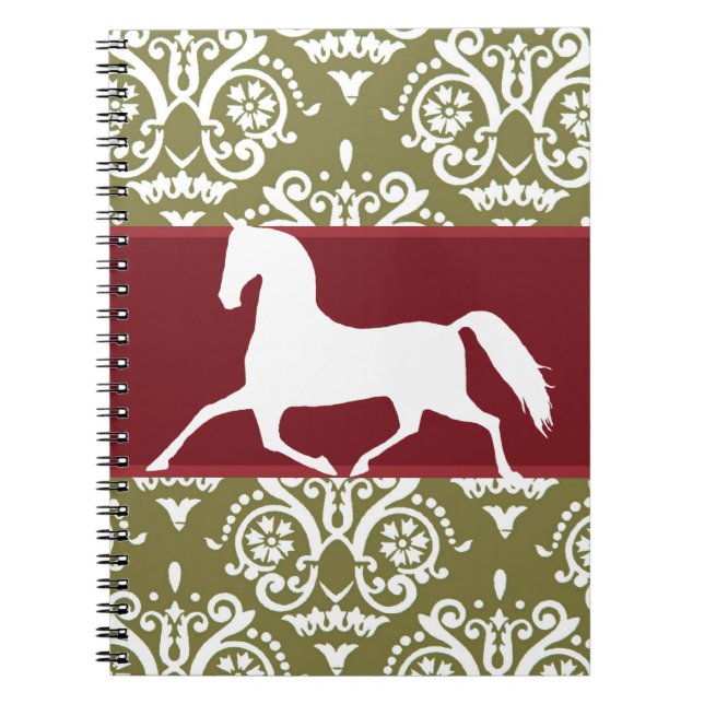 Caderno Espiral Natal de Trotting Horse (Frente)