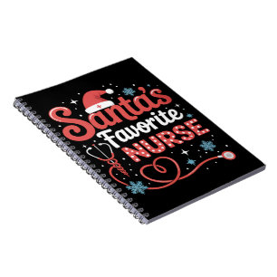 Caderno Espiral Natal do Enfermeiro Favorito do Papai Noel