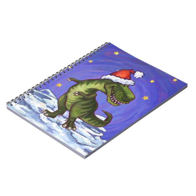 Caderno Espiral Natal do Tyrannosaurus (Left Side)