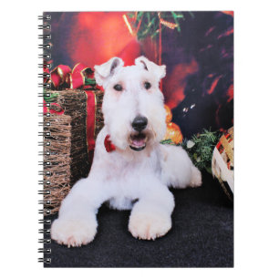 Caderno Espiral Natal - Fox Terrier - Dexter do fio