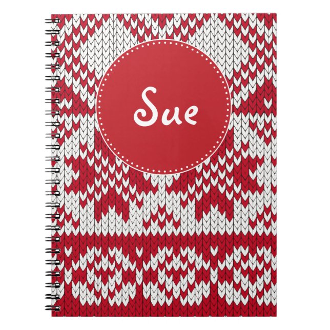 Caderno Espiral Natal Knit (Frente)