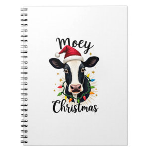 Caderno Espiral Natal Mooey Papai Noel Luzes de Natal Amantes de V