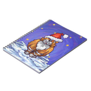 Caderno Espiral Natal para Ginger Cat