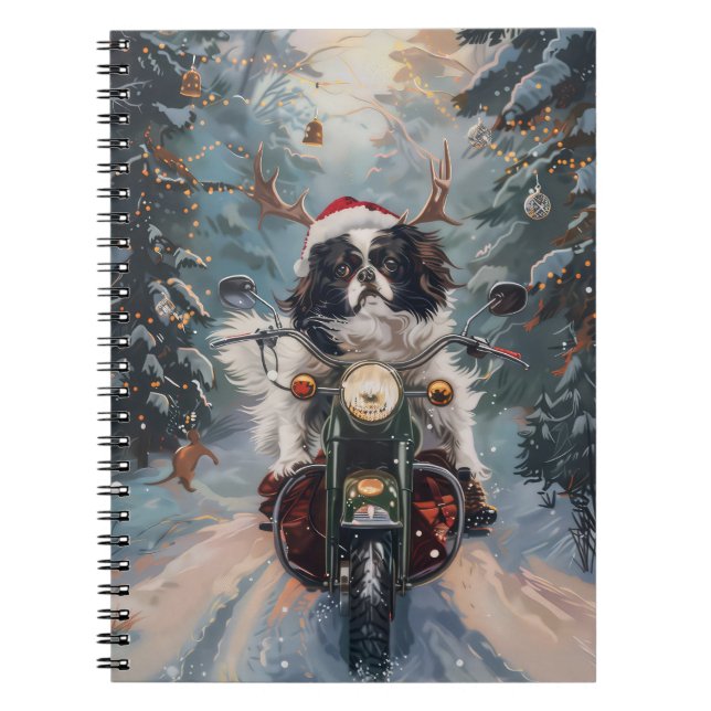 Caderno Espiral Natal para Motocicleta japonês (Frente)