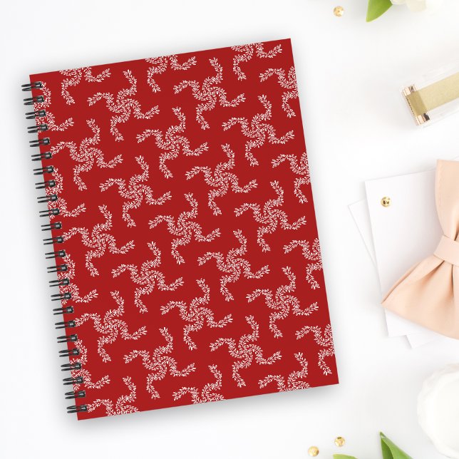 Caderno Espiral Natal Vermelho, decoração de Natal, Natal (Criador carregado)