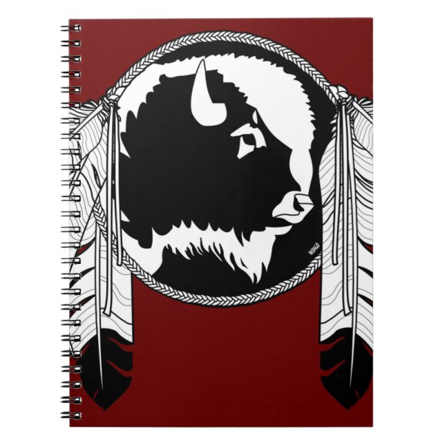 Caderno Espiral Native Art Notebook Tribal Spiritual Animal Jourde (Frente)