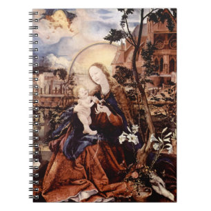 CADERNO ESPIRAL NATIVIDADE COM LILLES BRANCO - MÁGICA DO NATAL