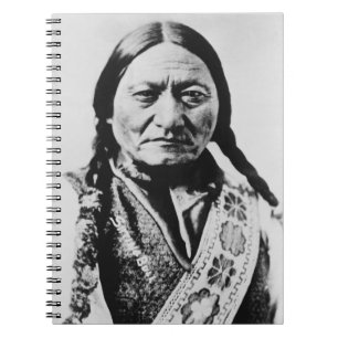 Caderno Espiral Nativo Americano: Lakota Touro Sentado Forte Bufor