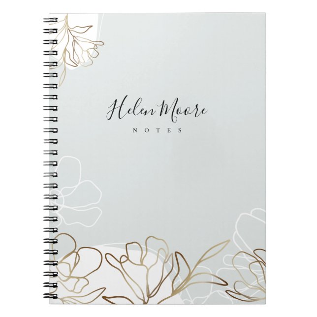 Caderno Espiral Natureza Calma Inspire Notebook Personalizado (Frente)