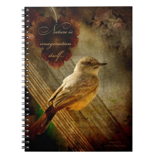 Caderno Espiral Natureza é imaginação (Frente)