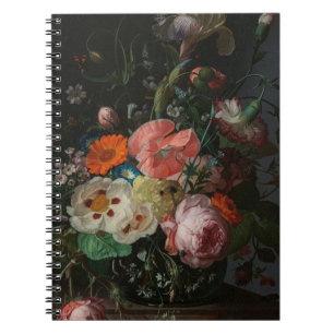 Caderno Espiral Natureza-morta vintage da mestra holandesa Rachel 