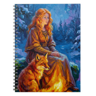 Caderno Espiral Natureza Sagrada: Arte da Deusa Celta Brigid em Te