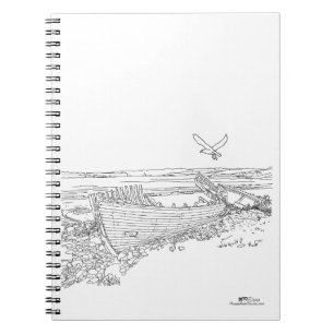 Caderno Espiral Naufrágio Farr Baía Escócia Puzzle
