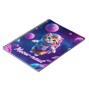 Caderno Espiral Naut-meow