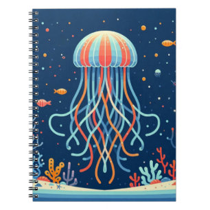 Caderno Espiral náutica/praia/águas-vivas costeiras