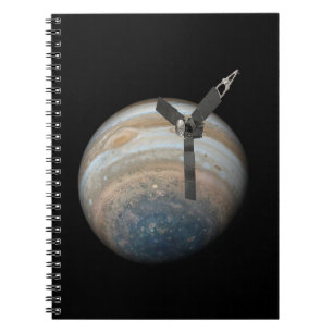 Caderno Espiral Nave Espacial Juno no Planeta Júpiter
