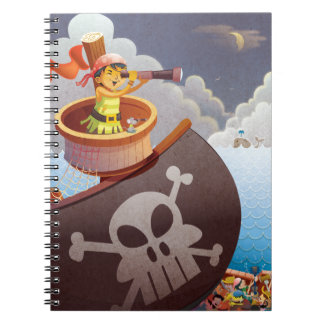 Caderno Espiral Navegação com Piratas