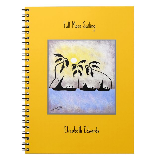 Caderno Espiral Navegação em lua cheia (Frente)