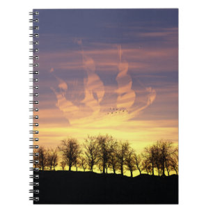 Caderno Espiral Navegar no Notebook Night Sky