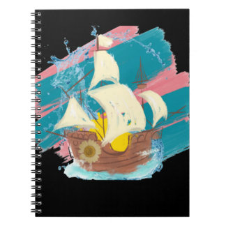 Caderno Espiral navio