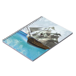 Caderno Espiral Navio a Vela