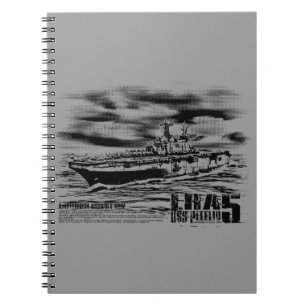 Caderno Espiral Navio de ataque anfíbio Peleliu Fuji notebook