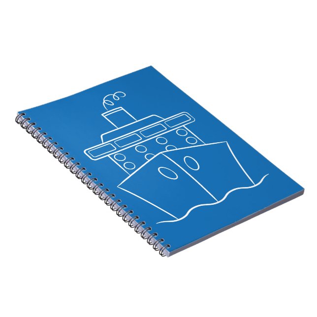 Caderno Espiral Navio de cruzeiro (Lado Direito)