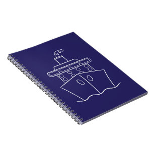 Caderno Espiral Navio de cruzeiro