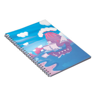 Caderno Espiral Navio Pirata