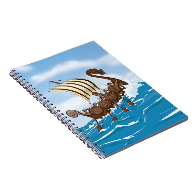 Caderno Espiral Navio Viking (Lado Direito)