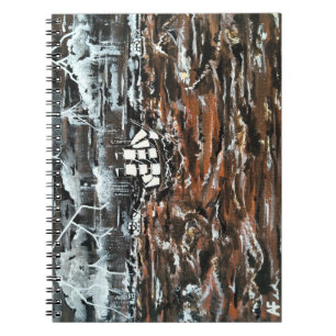 Caderno Espiral Navios em uma Tempestade Pintura de Alfred Fox