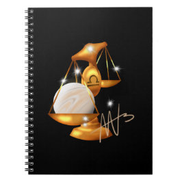 Caderno Espiral Nebula Libra Vênus Zodiac