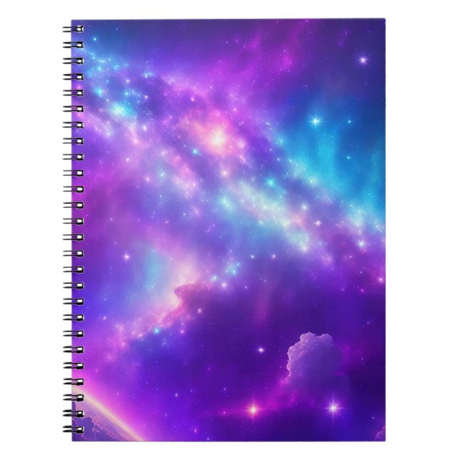 Caderno Espiral Nebulosa Celestial (Frente)