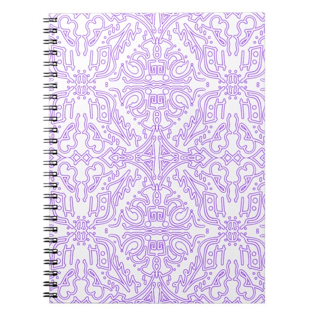 Caderno Espiral Nebulosa Mística Lilás (Frente)