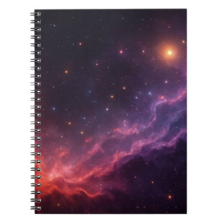 Caderno Espiral Nebulosa Roxa