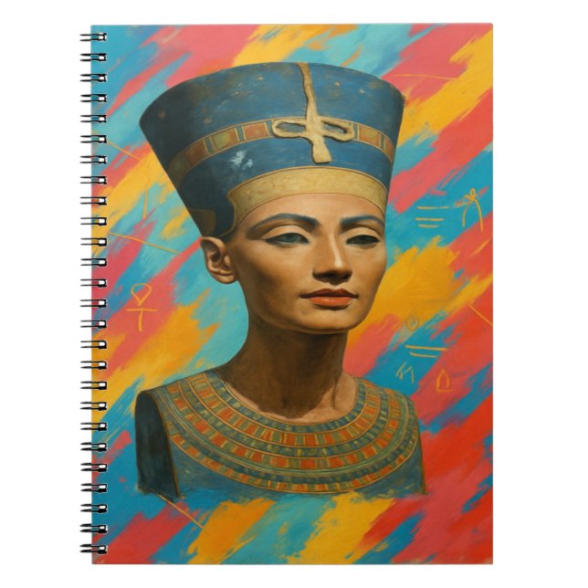 Caderno Espiral Nefertiti Queen Notebook (Frente)