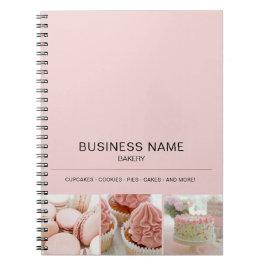 Caderno Espiral Negócio de Foto Personalizada de Padaria