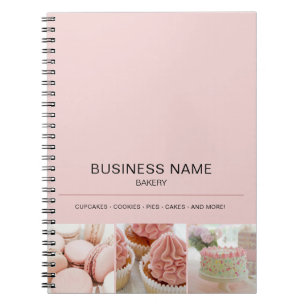 Caderno Espiral Negócio de Foto Personalizada de Padaria
