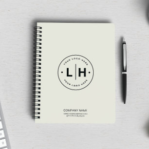 Caderno Espiral Negócio de Logotipo Personalizado Moderno
