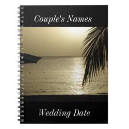 Caderno Espiral Negril Jamaica Wedding Guestbook