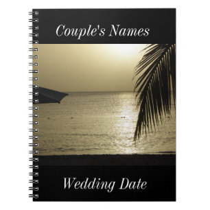 Caderno Espiral Negril Jamaica Wedding Guestbook