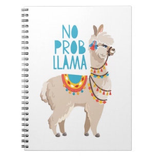 Caderno Espiral Nenhum lama de Prob