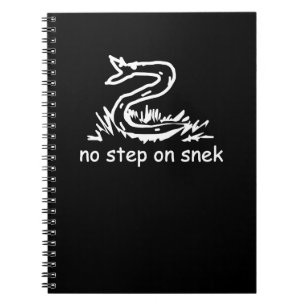 Caderno Espiral Nenhum passo na paródia de snek Gadsden SnekRight