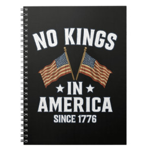 Caderno Espiral Nenhum Rei na América desde 1776