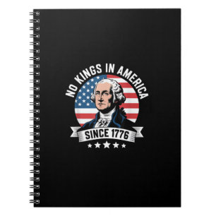 Caderno Espiral Nenhum Rei na América desde 1776 Vibração Divertid