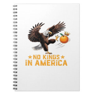 Caderno Espiral Nenhum Rei na América Nós, o Povo Política Retro