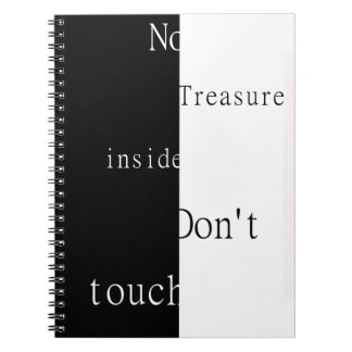Caderno Espiral Nenhum Tesouro Dentro – Não Toque